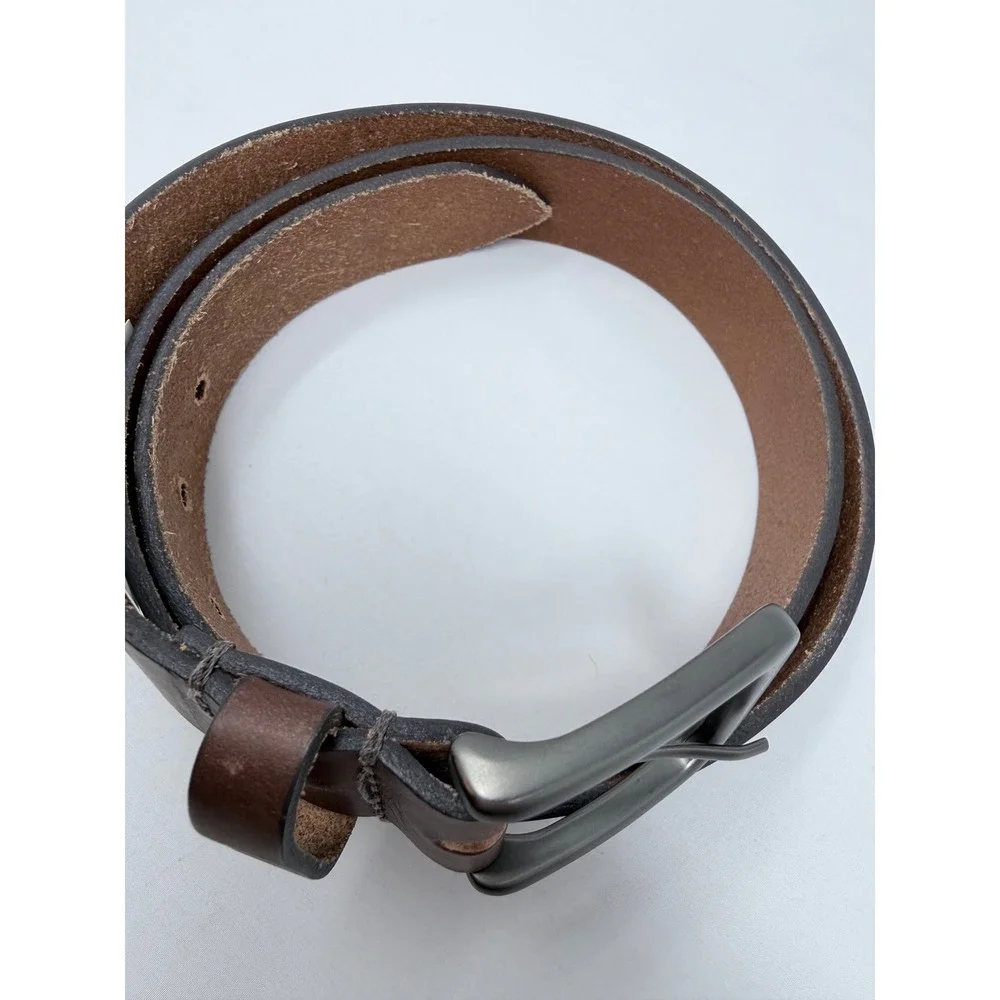 Timberland Mens Brown Genuine Leather Belt Size 38 B75453/01 Made in USA